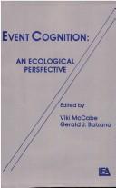 Cover of Event cognition by Gerald J. Balzano