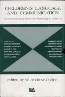 Front cover of Children's language and communication by Minnesota Symposium on Child Psychology (12th 1977 University of Minnesota)
