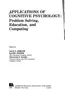 Front cover of Applications of cognitive psychology by William P. Banks