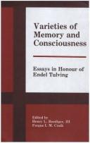 Front cover of Varieties of memory and consciousness by Endel Tulving
