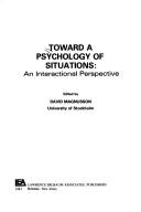 Cover of Toward a psychology of situations by David Magnusson