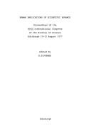 Front cover of Human implications of scientific advance by International Congress on the History of Sciences Edinburgh 1977.