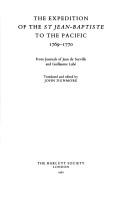Front cover of Expedition of the St. Jean-Baptiste to the Pacific (Works / Hakluyt Society; 2nd Ser., No. 158) by Dunmore