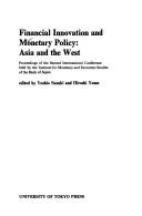 Front cover of Financial innovation and monetary policy by Yoshio Suzuki