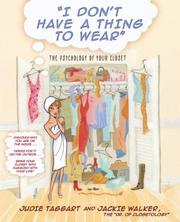 Front cover of I don't have a thing to wear by Judie Taggart