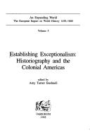 Cover of Establishing exceptionalism by Amy Turner Bushnell