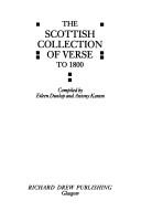 Front cover of The Scottish collection of verse to 1800 by Eileen Dunlop