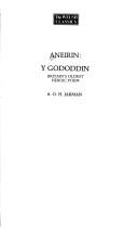 Cover of Y Gododdin by Aneirin.