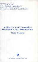 Cover of Morality and Economics by Viktor Vanberg