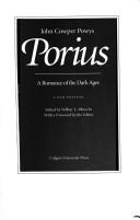 Cover of Porius by John Cowper Powys