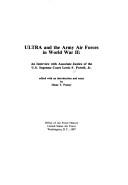 Cover of Ultra and the Army Airforces in World War II by Lewis F. Powell
