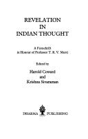 Front cover of Revelation in Indian thought by Tirupattur Ramaseshayyer Venkatachala Murti