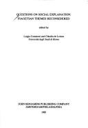 Cover of Questions on Social Explanation by Unknown