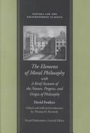 Front cover of The elements of moral philosophy by David Fordyce