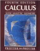 Cover of Calculus with analytic geometry by Murray H. Protter