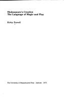 Cover of Shakespeare's creation by Kirby Farrell