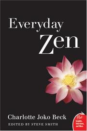 Cover of Everyday Zen by Charlotte J. Beck