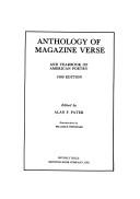 Front cover of Anthology of Magazine Verse and Yearbook of American Poetry by Alan F. Pater