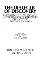 Cover of Dialectic of Discovery by John D. Lyons
