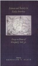 Front cover of Science and society in early America by Randolph Shipley Klein