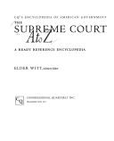 Front cover of The Supreme Court A to Z by Elder Witt