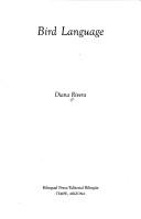 Cover of Bird Language by Diana Rivera