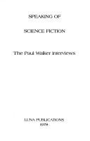 Front cover of Speaking of science fiction by Paul Walker
