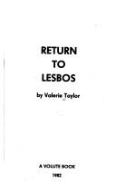 Cover of Return to Lesbos by Valerie Taylor