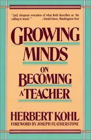 Cover of Growing Minds by Herbert R. Kohl