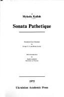 Cover of Patetychna sonata by Микола Куліш