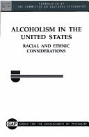 Cover of Alcoholism in the United States by American Psychiatric Association.