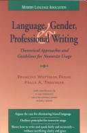 Front cover of Language, gender, and professional writing by Francine Harriet Wattman Frank