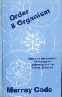 Cover of Order and organism by Murray Code