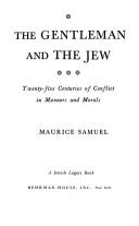 Front cover of The gentleman and the Jew by Maurice Samuel