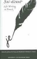Front cover of Soi-disant by Australian Society for French Studies. Annual Conference