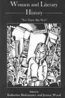 Cover of Women and Literary History by Katherine Binhammer