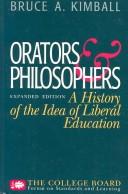 Cover of Orators & philosophers by Bruce A. Kimball