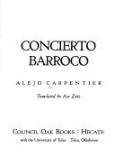 Cover of Concierto barroco by Alejo Carpentier