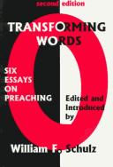 Cover of Transforming Words by William F. Schulz