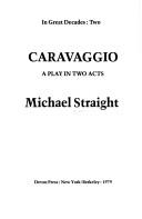 Cover of Caravaggio by Michael Whitney Straight