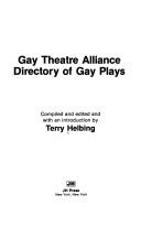 Front cover of Gay Theatre Alliance by Terry Helbing