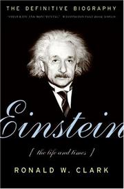 Cover of Einstein by Ronald W. Clark