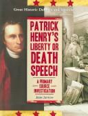 Cover of Patrick Henry's Liberty or death speech by Jesse Jarnow