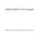 Cover of Edward Weston by Edward Weston