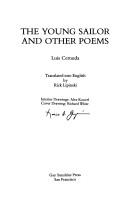 Front cover of The Young Sailor and Other Poems by Luis Cernuda