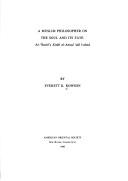 Front cover of A Muslim Philosopher on the Soul and Its Fate by Everett K. Rowson