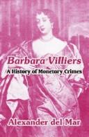 Cover of Barbara Villiers by Alexander Del Mar