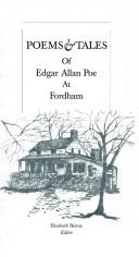 Front cover of Poems & Tales of Edgar Allan Poe at Fordham by Unknown