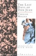 Front cover of The last days of Don Juan by Nick Dear