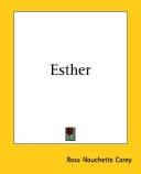 Cover of Esther by Rosa Nouchette Carey